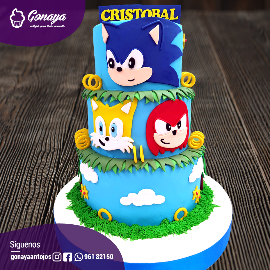 Torta de SONIC y sus amigos - GONAYA ANTOJOS